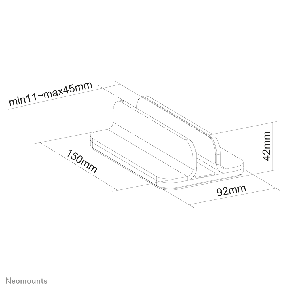 Supporto per laptop Neomounts by Newstar